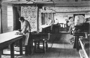 Merton Abbey workshops -- textile printing