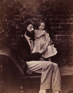 Arthur Hughes and His Daughter Agnes (1863)